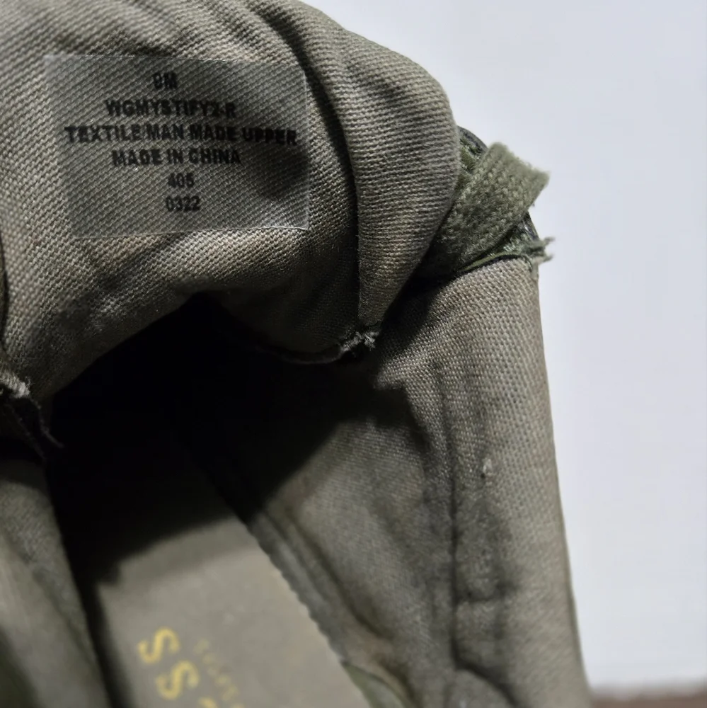 Guess High Top Wedge Sneaker, Lace Up Olive Green, 9